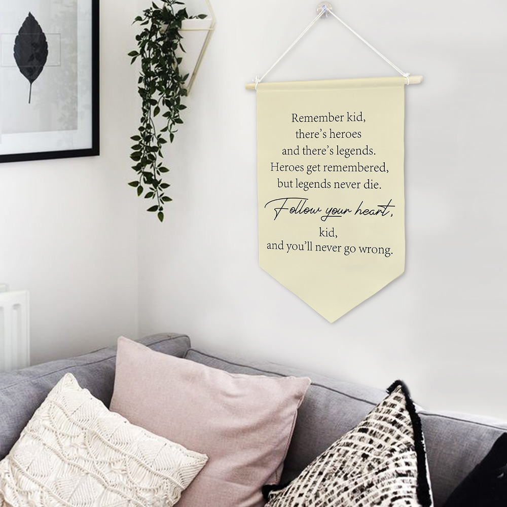 Wooden Pole Wall Hanging Banner